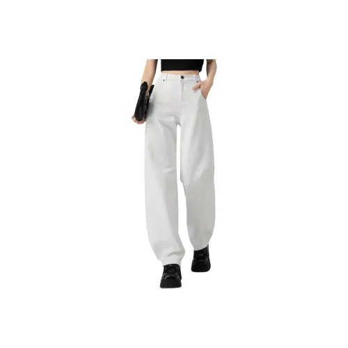 You Cow Me Pants Jeans Women's White