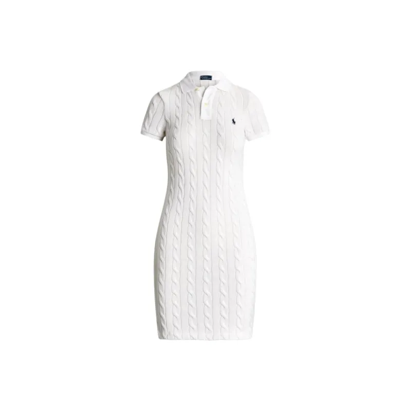 Polo Ralph Lauren SS24 Short Sleeved Dresses Women's White-0