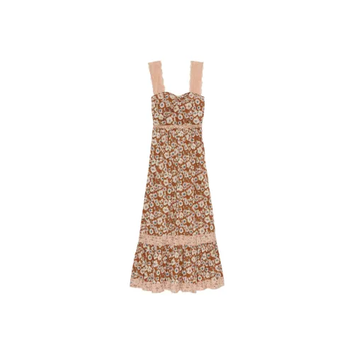 GUCCI Floral print Tiered Dress