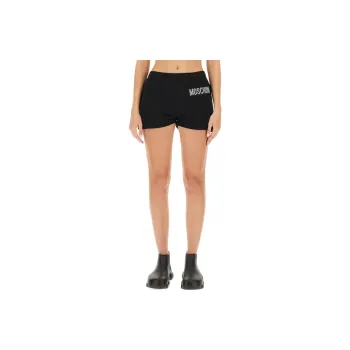 MOSCHINO Logo Embellished Shorts