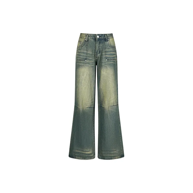 Wen Shan Jeans Women's Turquoise Color-0