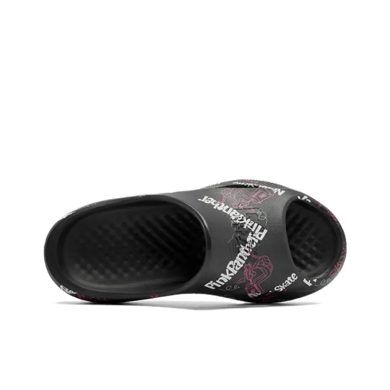 PINK PANTHER x QIAODAN Slip Resistant Abrasion Resistant Slide Slippers Men's Black Gray-3