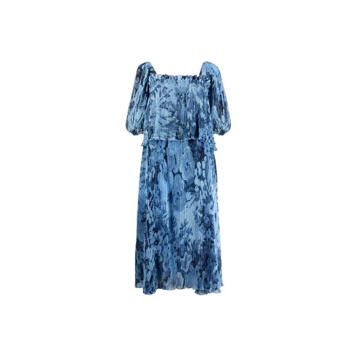 GANNI Floral print Tiered Dress-0