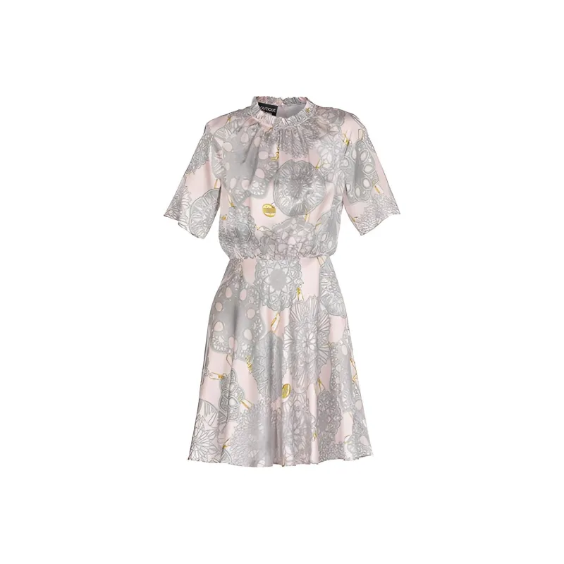 MOSCHINO Short-Sleeved Dresses Women's Pink Gray-0