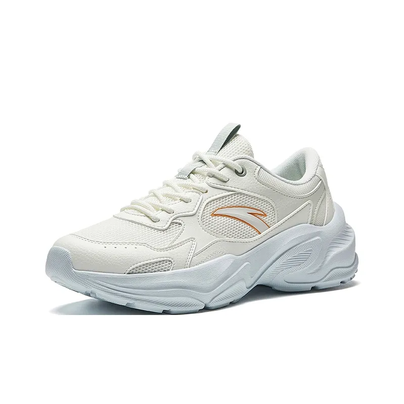 Anta Little Millennium Slip Resistant And Breathable Low Top Casual Shoes Women's White-1