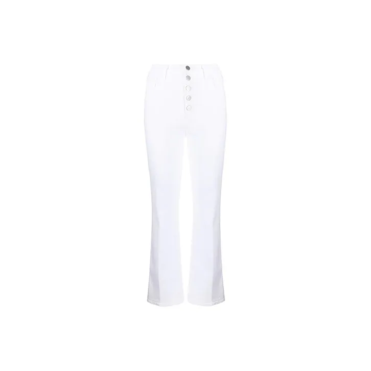 J BRAND SS21 Flared Pants Jeans Women's White-0