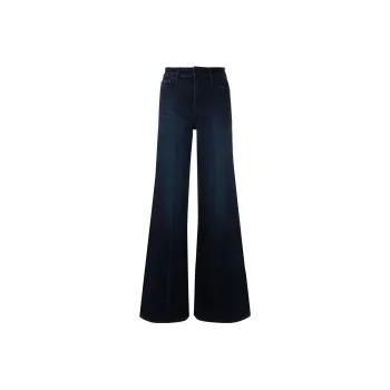FRAME High-Waist Crease-Effect Flared Jeans