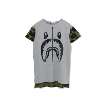 A BATHING APE Shark Series Short Sleeved Dresses Women's