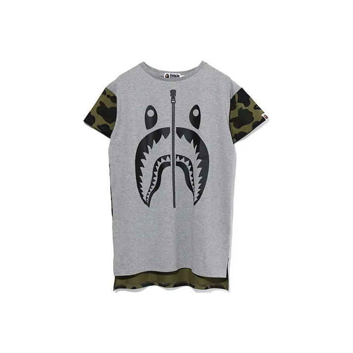 A BATHING APE Shark Series Short Sleeved Dresses Women's-0