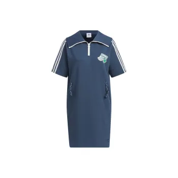 Adidas Originals Short Sleeved Dresses Women's Navy Blue