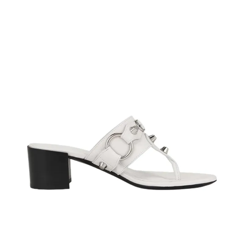 Balenciaga Flip Flops 5cm Women's White-1