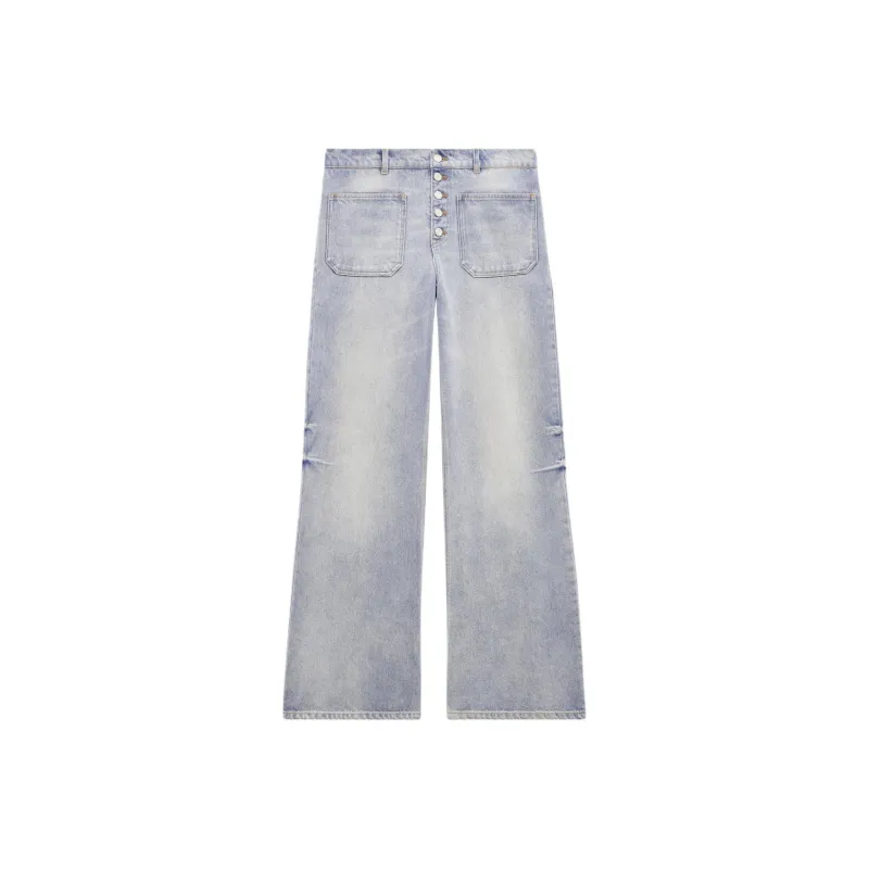 COURREGES Multiflex Denim Baggy Pants 'Light Blue Wash'-0