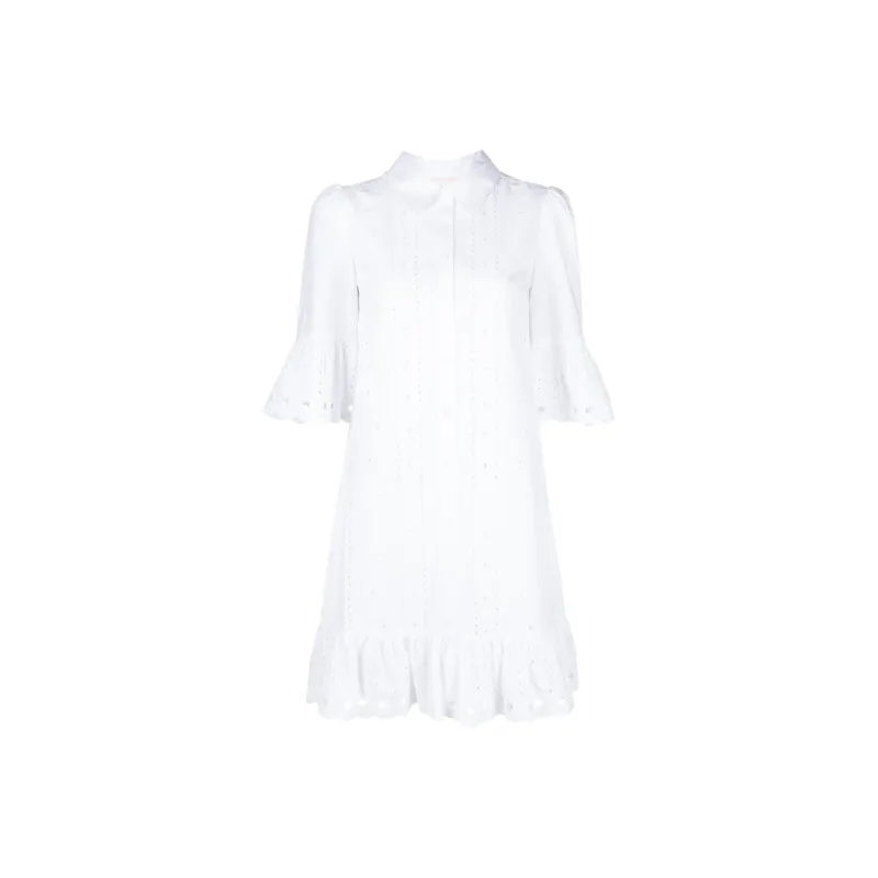 See By Chloe Short Sleeved Dress Women's White-0