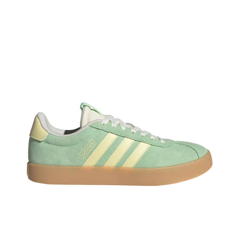 Adidas VL COURT 3.0 Low Top Skateboard Shoes Women's Light Neon Green-1
