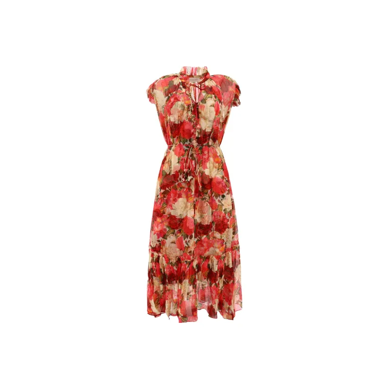Zimmermann Short-Sleeved Dresses Women's Red-0