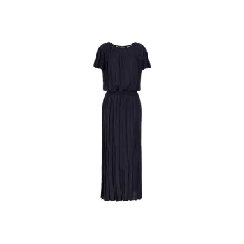 EMPORIO ARMANI Short Sleeved Dresses Women's Navy Blue
