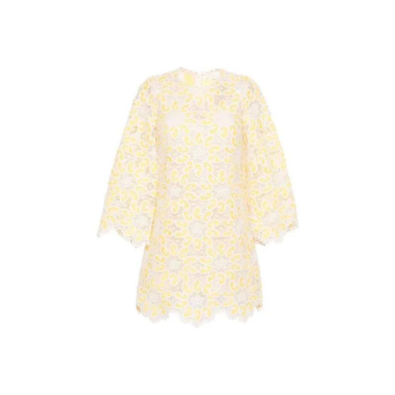 Zimmermann Crochet Knit Mini Dress-0