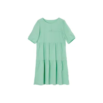 Wbwq Short Sleeved Dress Women's Green