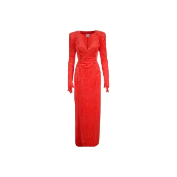 Vetements Dynasty Velvet Wrap Gown