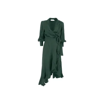 Zimmermann FW22 Long Sleeved Dress Women's Green