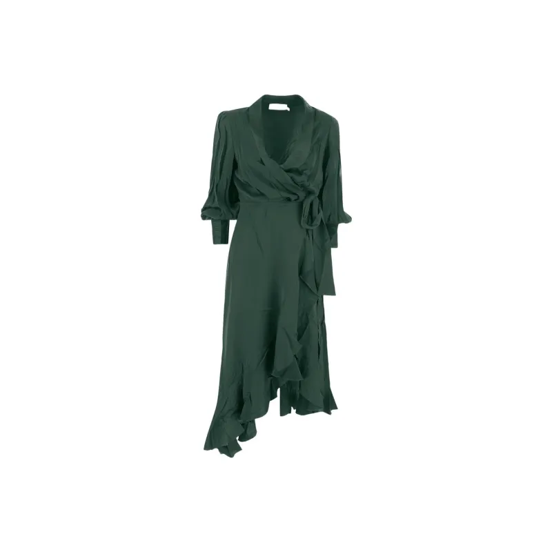 Zimmermann FW22 Long Sleeved Dress Women's Green-0