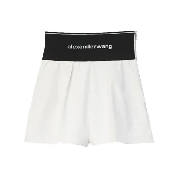 Alexander Wang Logo waistband Safari Shorts