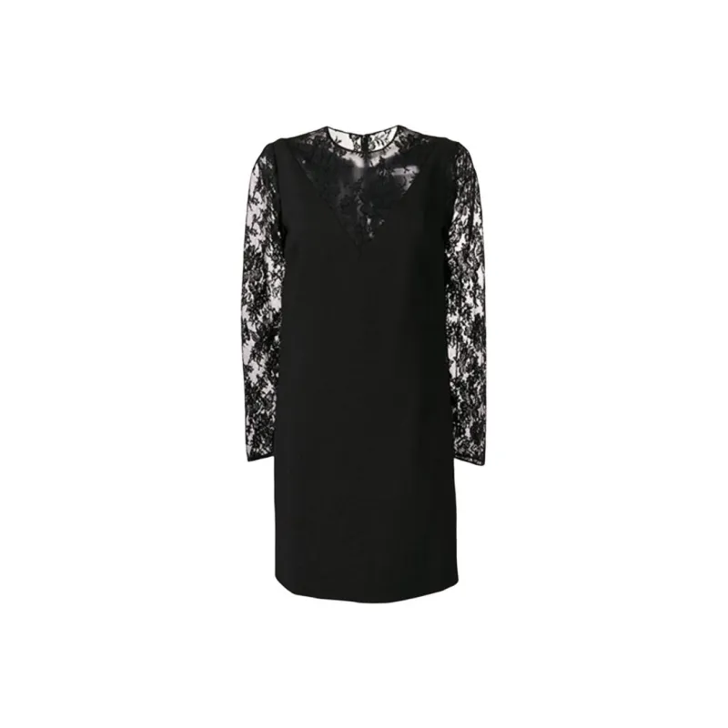 Givenchy Long Sleeved Dresses Women's Black-0
