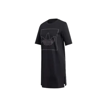 Adidas Originals Short Sleeved Dresses Women's Black