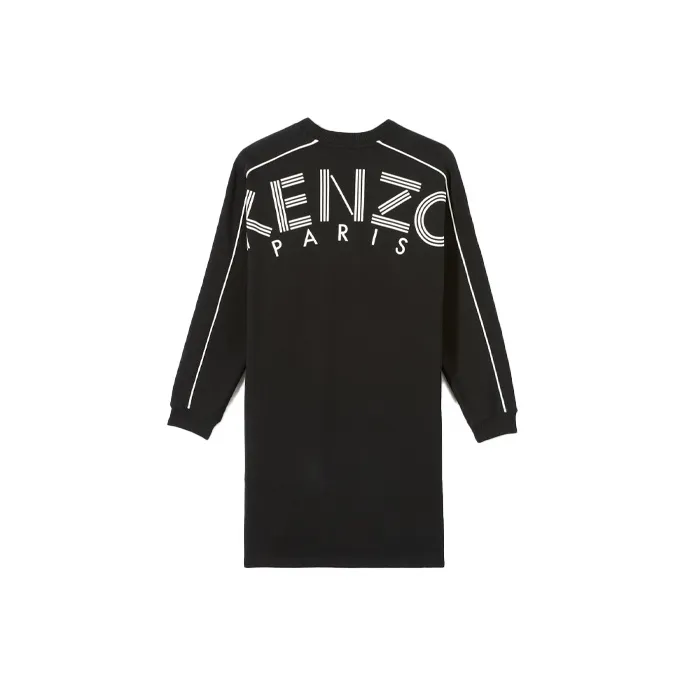 KENZO Long Sleeved Dresses Women's Black-0