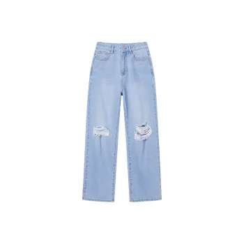 I'M ONE Ripped Pants Jeans Fall Women's