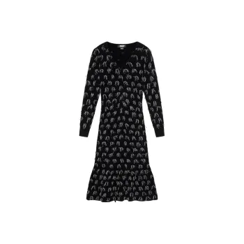 DKNY Long Sleeved Dress Women's Black