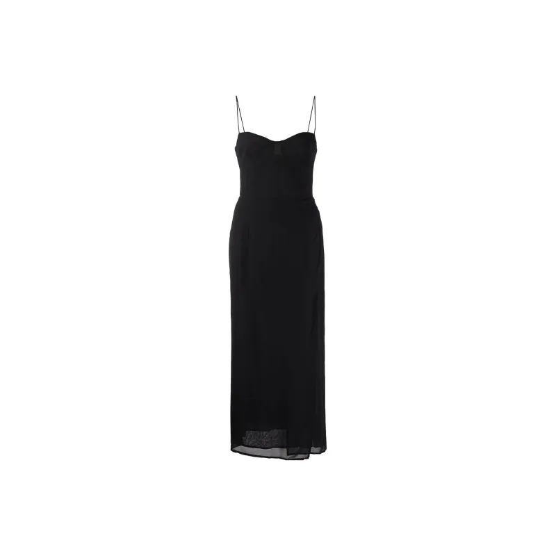 Reformation Slip Dresses Women's Black-0