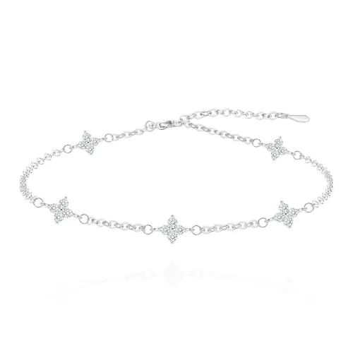 NUSQ Sterling Silver With Zircon Bracelets Women's