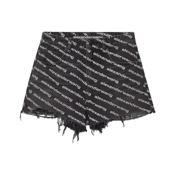 Alexander Wang Bite Logo Shorts