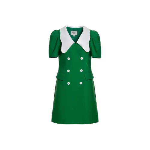 BESIONIA Short Sleeved Dresses Women's Green