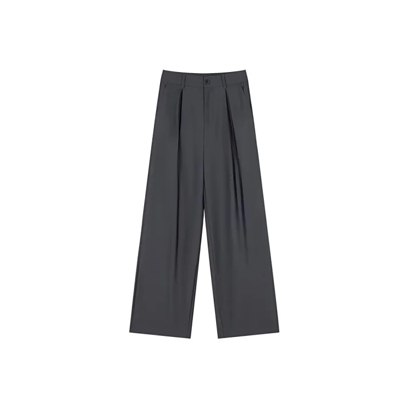 Mo Han Yi Mei Casual Pants Women's Dark Gray-0