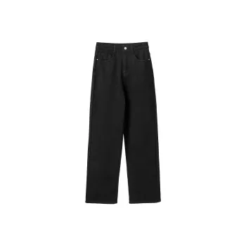Fstudio Jeans Korean Commute Slimming Straight Fit Casual Pants Women's Black