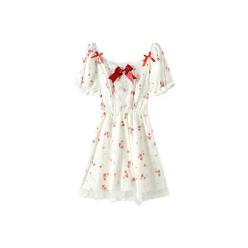 Incolore Short Sleeved Dresses Women's Red