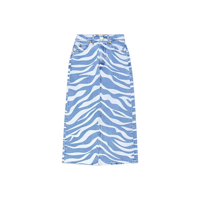 CLOT X Levi's 70s High Midi Skirt 'Blue'-0