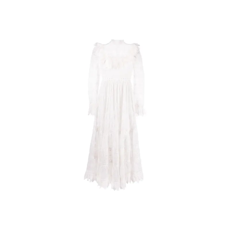 Zimmermann Long-Sleeved Dresses Women's White-0