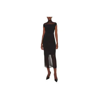 Calvin Klein Sheer panels Midi Dress