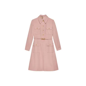 GUCCI SS22 Long-Sleeved Dresses Women's Pink