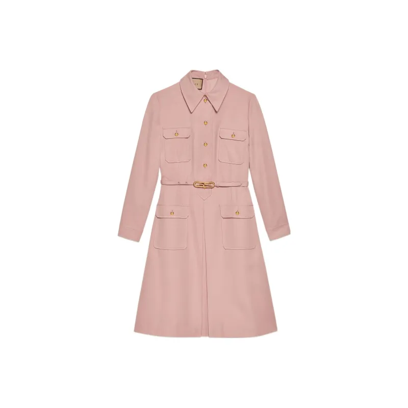 GUCCI SS22 Long-Sleeved Dresses Women's Pink-0