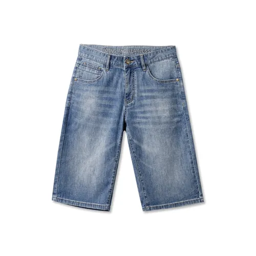HLA JEANS Denim Shorts Men's Denim Blue Transitional Color Medium 01
