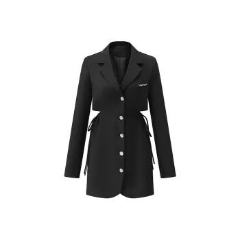 MacyMccoy Suit Dress Cropped Dress Black