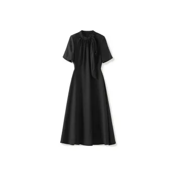 CHARM PICK Short Sleeved Dresses Women's Black