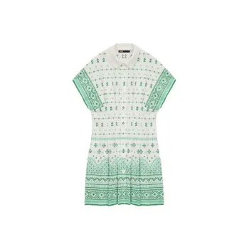 Maje Short Sleeved Dresses Women's Light Green