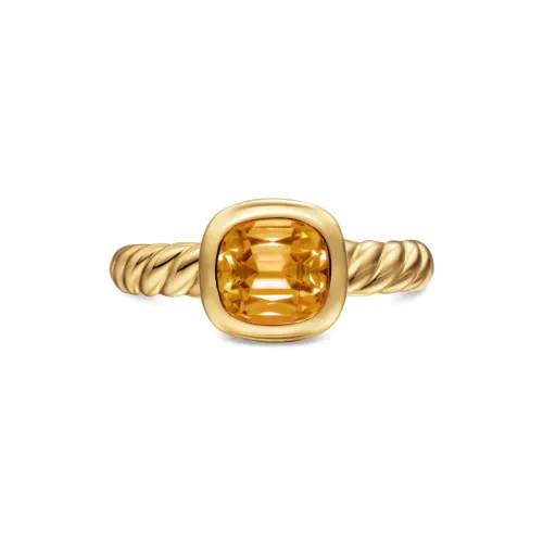 David Yurman 18K Yellow Gold Dy Mercer® Citrine Ring