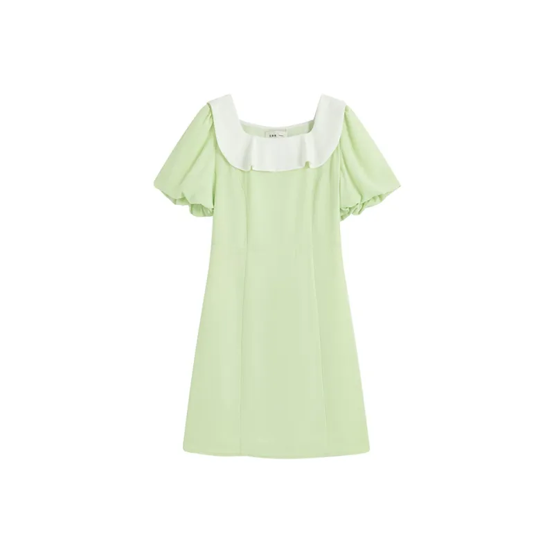 ERAL A Line Skirt Dress Sprout Green-0