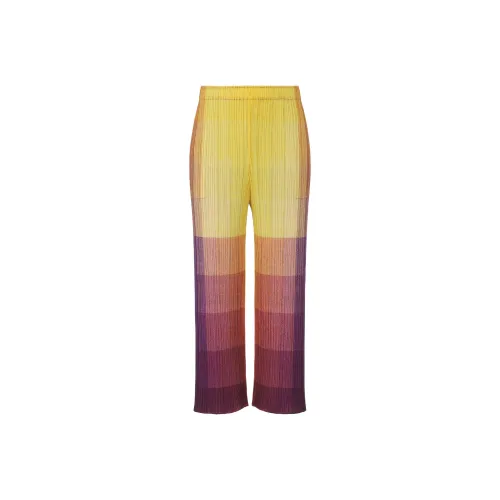 PLEATS PLEASE ISSEY MIYAKE Casual Pants Women's Yellow